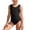 E158 Black, variant on Likimi Child Kids Girls One Piece Swimsuit Sleeveless Solid Color Crew Neck Summer Casual Fashionable Swimwear For Swim Beach Black Size 3-4 Years