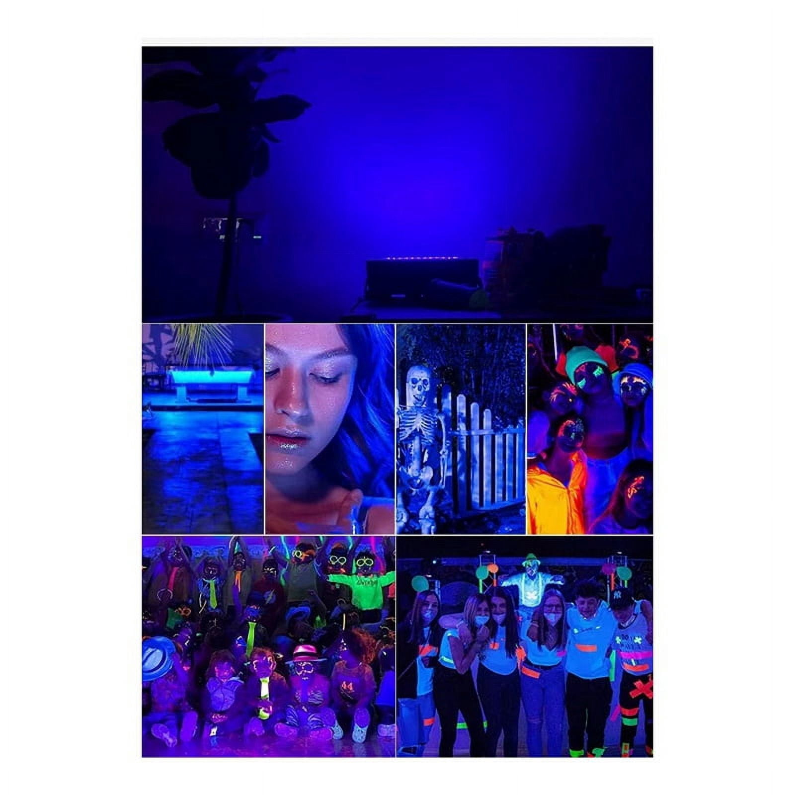 2 Pcs UVA Black Light 220V-240V Black Lights IP65 Waterproof Black Light for Black Light Stage Lighting Body Paint 100W