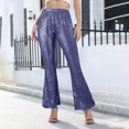 thumbnail image 2 of Women Pants Bell Bottoms Multi Colored Slim Trousers Ladies Work Leggings, 2 of 5