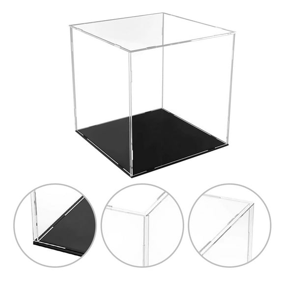 STOBOK Soccer Display Case Figurine Display Case Transparent Acrylic 1Pcs