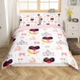 thumbnail image 1 of Erosebridal Housse de Couette Princesse de Rêve Grand Lit, Ensembles de Literie Château Mignon Format Grand Lit, Déco Couronne Dorée, Réversible 3 Pcs, 1 of 7