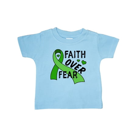 

Inktastic Mental Health Awareness Faith Over Fear Gift Baby Boy or Baby Girl T-Shirt
