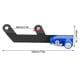 thumbnail image 5 of Cerradura antirrobo para casco de motocicleta de aleación de aluminio, compatible con Honda CB1000R 2008-2016, color azul, 5 of 11