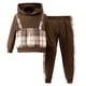 thumbnail image 1 of Gibobby Conjunto para bebé niña Conjunto de ropa para niñas pequeñas, Tops y pantalones con estampado de manga larga, 2 uds., trajes de Otoño Invierno(Marrón, 3-4 Años), 1 of 5