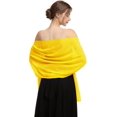 thumbnail image 2 of ORUYROP Châle Foulard Enveloppements Doux Chiffon Dentelle Pashmina pour Robes de Soirée pour occasions Formelles, 2 of 7