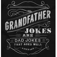 thumbnail image 2 of Grandfather Dad Jokes Funny Grandpa Men's Big & Tall Graphic Hoodie Brisco Brands 2X, 2 of 5