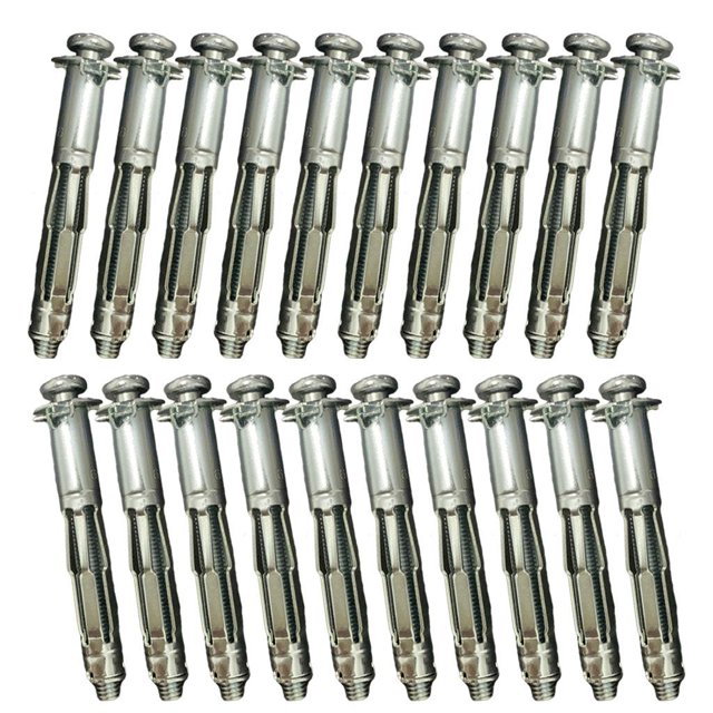 Herramienta de ajuste de metal de 20 piezas para fijación de placa de yeso de anclaje de cavidad de metal de pared hueca 6x65 Zulema Anclajes de pared huecos