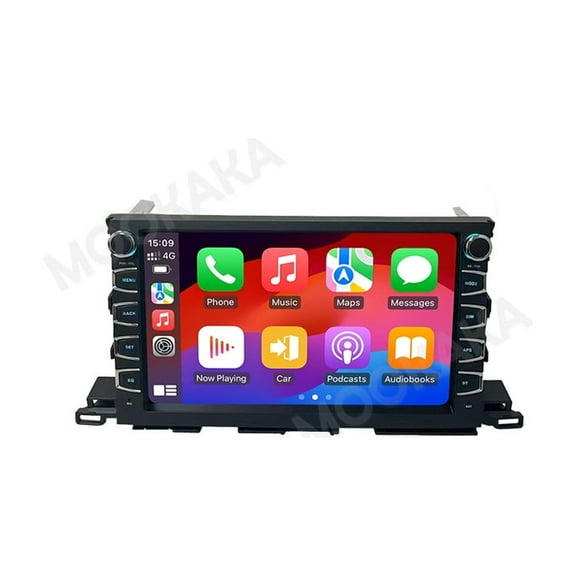 MOOKAKA 10.1" Smart Display Radio Audio Media Player for Toyota Highlander 2015-2021 Universal Car Navigation GPS Upgrade Headunit Android Replacement 1080P Screen Carplay Accessories
