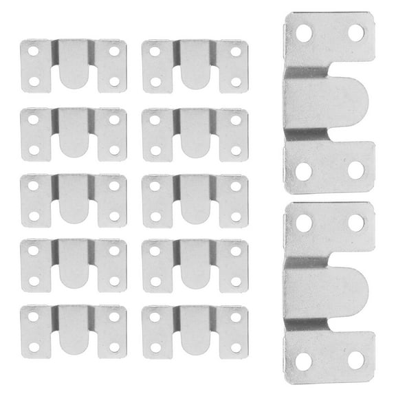 COSMOBETTY Furniture Bed Rail Fittings 12Pcs 2.1X1.2X0.2In Heavy Duty Bed Rail Support
