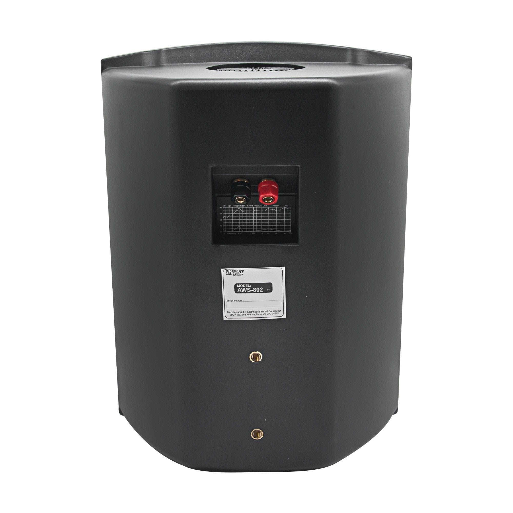 Earthquake Sound AWS-802B Black 8" 200 Watt 8 Ohm All-Weather Indoor Outdoor Speaker (Each)