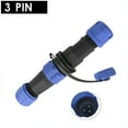 thumbnail image 4 of Eigraketly Acoplador de Cable en línea resistente al agua, Conector de clavija impermeable, Conector de Cable a prueba de agua Herramientas y ferretería 4PIN, 4 of 6