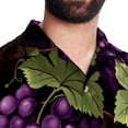 thumbnail image 5 of Grape Men's Short Sleeve Casual Printed Button Down Beach Shirts, 5 of 6