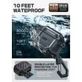 thumbnail image 4 of SUPCASE for Apple AirPods 4 Case with Lock & Carabiner, [IP68 Waterproof] [Compatible with MagSafe] Full-Body Anti-Scratch Hard Shell Waterproof Cover for AirPods 4th Generation 2024, Black, 4 of 7