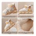 thumbnail image 4 of Mini Botas De Nieve Cortas Mujer Cálidas De Invierno beige 23,5 MX, 4 of 5