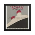 thumbnail image 3 of Roma First Class Italian Lines Italia Cosulich Lloyd Trestino, Adria, circa 1935. Framed Vintage Travel Poster, 3 of 11