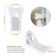 thumbnail image 3 of Tools, 2Pcs Sliding Door Lock For Safety Baby Proof Doors & Closets proof Y Home Improvement, 3 of 9