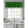thumbnail image 4 of Valances for Windows Dark Green Abstract Art Rod Pocket Cafe Window Treatments Valance Curtains for Kitchen Bathroom Laundry Basement Windows 60"x14", 4 of 9