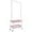 Pink, variant on MONIPA 2 Tier Clothing Display Garment Rack Rod Free Standing Closet Storage Organizer With Metal Basket Rolling Storage Cart (White)