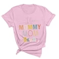 thumbnail image 1 of Meichang T-Shirts Graphiques Amusants Leeter pour Femmes Mama Mommy Mom Bruh T-Shirts Manches Courtes Col Rond Hauts d'Été Décontractés Coupe Ample T-Shirts Blouses Rose m, 1 of 3