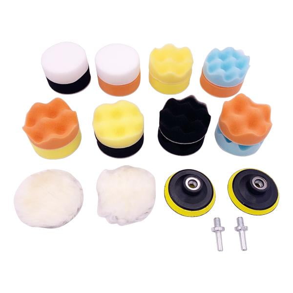 22 Piece Car Polishing Pad Kit Drill Tip Connection - 3' Pads