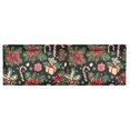 thumbnail image 6 of Yayeee Kitchen Valance Rod Pocket 54" x 18" Living Room Window Curtain, Black Christmas Holly, 6 of 6