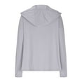thumbnail image 4 of SHTXOZHI Veste Athlétique Légère pour Femmes Protection Solaire Fermeture Éclair Complète Manches Longues Chandails à Capuchon Randonnée Plein Air, 4 of 7