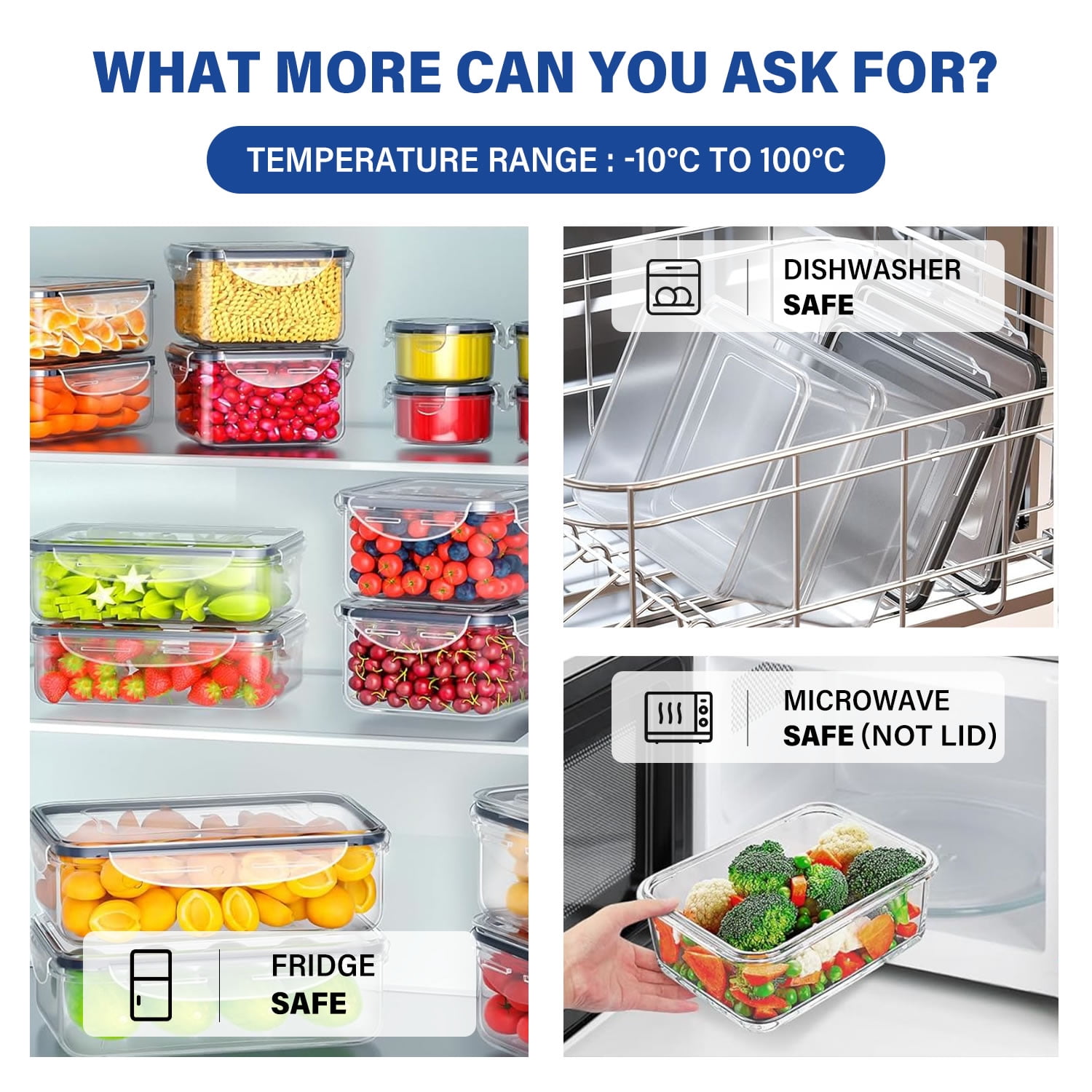 Stelive 24 Pack Food Storage Container Set, Leak Proof Lunch Boxes, Microwave, Dishwasher & Freezer Safe, BPA-Free Clear Plastic Storage Containers for Home & Kitchen Organization with Labels & Pen