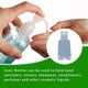 thumbnail image 4 of Inteprter Botellas de viaje Contenedores de patrón trapezoidal con buena hermeticidad Kits de desinfectante de manos Necesidades diarias Botella de spray Artesanía botella trapezoidal de 30ml Inteprter HA060051-02B, 4 of 6