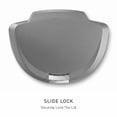 thumbnail image 5 of simplehuman Kitchen Trash Can, 13 Gallon Plastic Step Garbage Bin with Secure Slide Lock Lid, Gray, 5 of 9