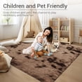 thumbnail image 6 of Garvee 9x12ft Area Rugs, Soft Fluffy Area Rugs Shag Rug Indoor Floor Mat for Living Room Bedroom Decor Carpet, Brown, 6 of 8