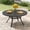 Black, variant on VOXBIN 48" Round Outdoor Patio Dining Table with Adjustable Umbrella Hole, Seats 6 Ideal for Deck(1 pieces)