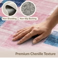 thumbnail image 6 of ODIKA 3'x5' Washable Throw Rug Abstract Modern Interlocking Mosaic With Distressed Accent Motifs for Entryway, Kitchen, Mudroom, Stain Resistant, Low Profile, Non-Slip, 6 of 7