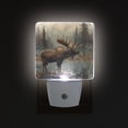 thumbnail image 3 of Elk at Water Edge in Forest Night Light 2 Pack LED Nightlight Plug into Wall Dusk to Dawn Sensor Soft White, 3 of 7