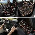 thumbnail image 2 of Jeiento Mushroom Car Seat Cover for Front Back Seat Cushion Protectors Car Interior Accessories with Steering Wheel Cover, Seat Belt Pads, Armrest Cushion, Flower Keychain, Gifts for Women Men, 2 of 8