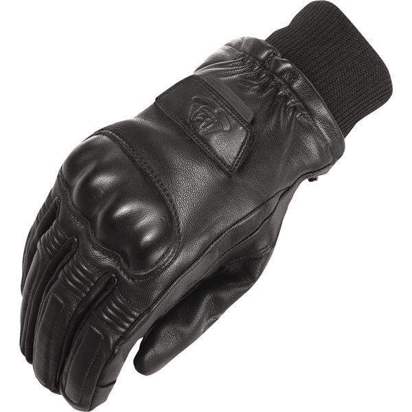 Highway 21 Deflector Cold Weather Leather Motorcycle Glove Black, All