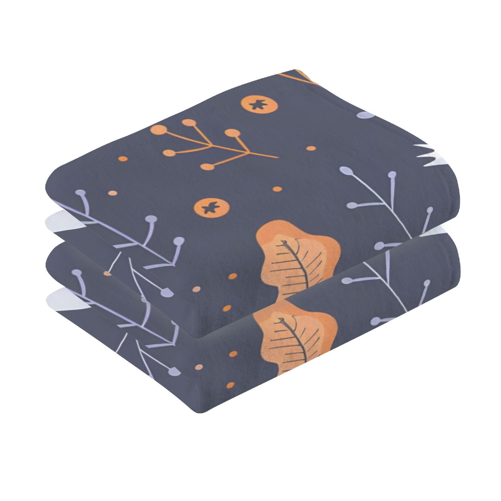 Ghosts Halloween Hand Towels Cotton Bath Towels Large Face Towels Absorbent for Bathroom 2 Packs