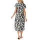 thumbnail image 3 of VESTIDO CASUAL DE VERANO PARA MUJER CON CUELLO EN V Y MANGA CORTA, HOLGADO CON BOLSILLOS, ESTAMPADO FLORAL, M GRIS VERDE, 3 of 6