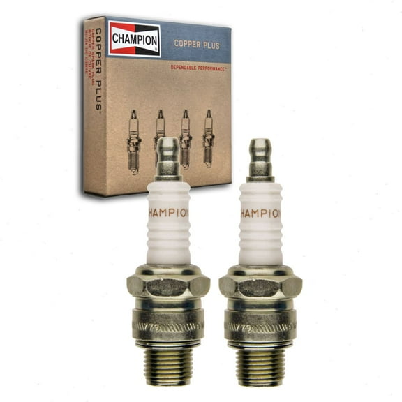 2 pc Champion 831 Copper Plus Spark Plugs for AVZKO BUHXW1 UL77V VB40FFM Ignition Wire Secondary