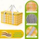 thumbnail image 3 of Bolsa térmica para almuerzo de camping con doble cremallera para picnic de camping (amarilla), 3 of 3