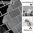 thumbnail image 5 of Thicker Adhesive Backsplash,Fake Wall Tiles,Waterproof PVC Adhesive Wall Tile,5 Pcs, 5 of 5