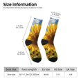 thumbnail image 2 of KLL Sky Golden Sunflower Field Print Cool Socks Men's Women's Crew Socks Funny Crazy Novelty Stockings, 2 of 6
