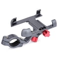 thumbnail image 1 of Tignapoo Multi-Angle Adjustable Aluminum Alloy Phone Mount for Motorcycles, Mountain Bikes, and E-Bikes - Titanium Black Color, Fits 2.2-3.7 Inch Devices on 25-31.8mm Handlebars, 1 of 6