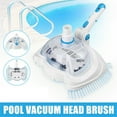 thumbnail image 1 of Pool Vacuum Head with Side Nylon Bristles Weighted Pool Vacuum Head with Swivel Rotatable Handle, 1 of 8