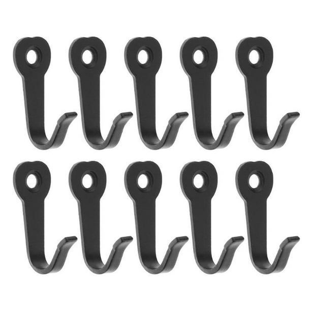 10 Pcs / Lot Key Hook Hanger Black Wall Mounted Hook Rustic Key Coat