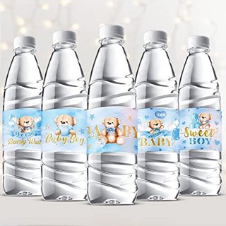  504 Pieces Boy Girl Baby Shower Favors Stickers Mini Kisses  Candy Stickers Chocolate Drop Labels Wrappers Little Cutie Baby Shower  Decoration for Baby Shower Sprinkle Birthday Party (Blue Bear) : Home