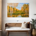 thumbnail image 3 of Elephant Stock Lake Landscape Wall Art - Horizontal Canvas Wall Art - Living Room Wall Decor - Nature Canvas - Orange And Green Decor - 48" x 32", 3 of 8