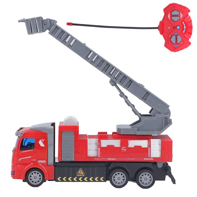 Camión de bomberos de juguete Jadeshay Control remoto plástico
