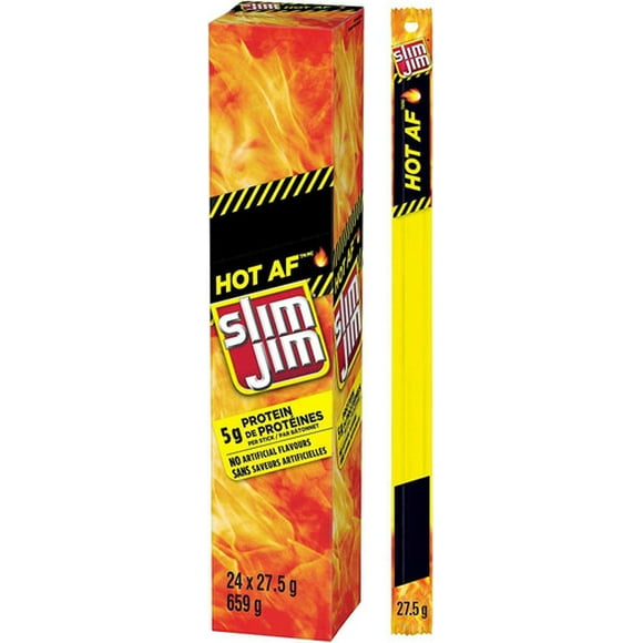 Slim Jim Giant - Hot AF 27.5g Stick, 24 Count