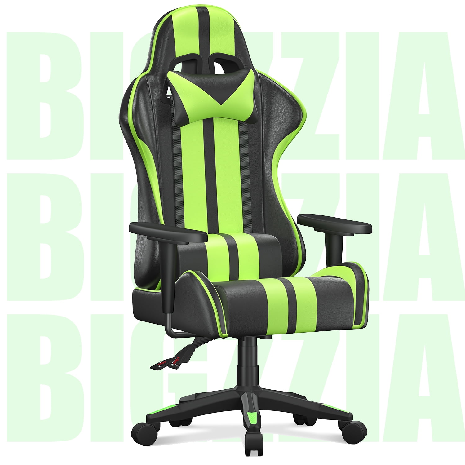 Bigzzia Gaming Chair Pu Leather Ergonomic Office Computer Chair with