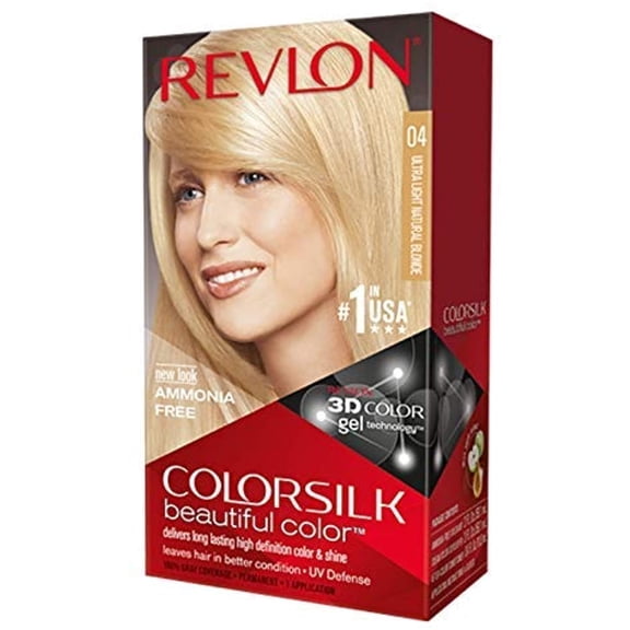 Revlon Colorsilk Beautiful Permanent Color, [04] Ultra Light Natural Blonde 1 Ea